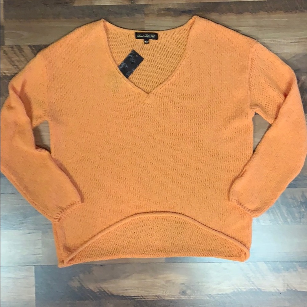 Orange Boho Sweater